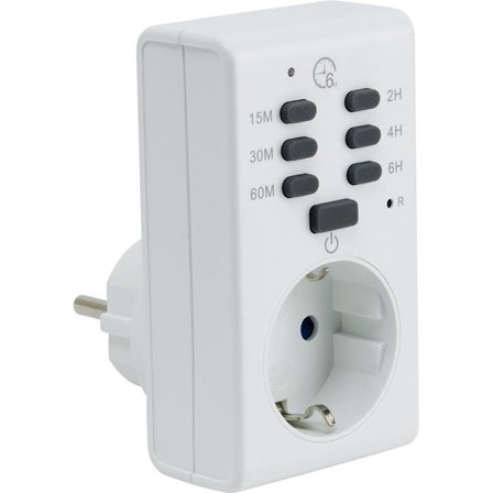 Gelia 4000017011 Tidsur med hurtigvalg, Strømbrytere & vegguttak