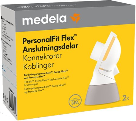Medela PersonalFit Flex konnektor T Solo/Flex-pumper 2 stk., Børn & Forældre, Amning & Flaske, Brystpumper