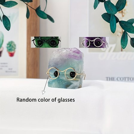 1 stk. Utskåret Kan Elske Briller Piggsvin Naturlig Råstein Feriegave Hjemmedekorasjon Ideell for Venner