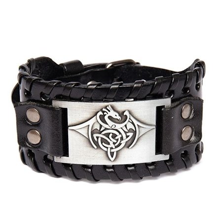 Viking Armbånd Bredt Armbånd BLACK DRAGON DRAGON
