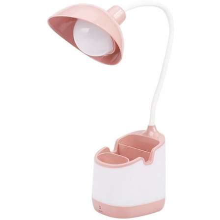 Uppladdningsbar LED-bordslampa, dimbar bordslampa, ögonvänligt läslampa för barn med telefonhållare, pennhållare