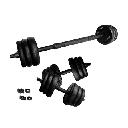 ASG Vægtsæt 15 kg. Sort/Sort, Sport & Velvære, Vægte, Håndvægte