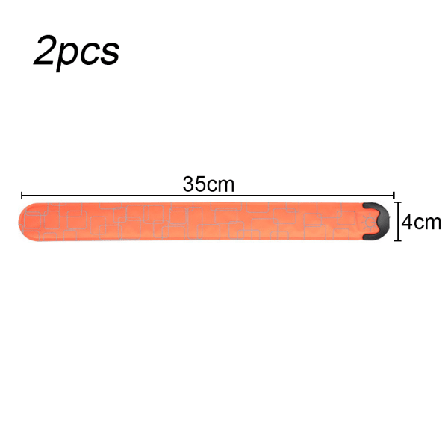 IG LED-armbånd for løping (2-pakning), USB-oppladbart reflekterende oransje