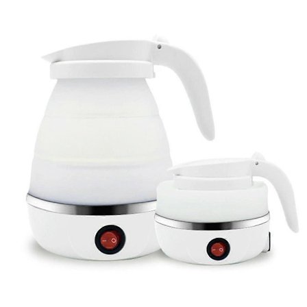 Sammenleggbar elektrisk vannkoker, 0,6 L elektrisk vannkoker, 400W for camping og reise [DB]