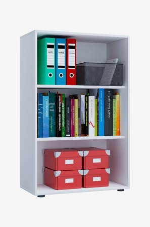 VCM - Kontorskab Lona Xl uden døre - Hvid - Hylder & opbevaring - Fra Homeroom