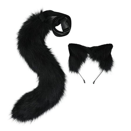 Anime Animal Headband And Tail Costume Anime Party Cat Cosplay Costume