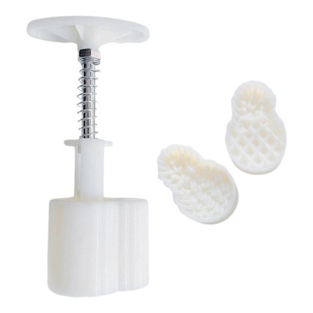 Handtryck Moon Cake Form Ananasformad Bakelse Dekorationsverktyg Mooncake Maker Dekorationsverktyg 30g/50g Lättvikt