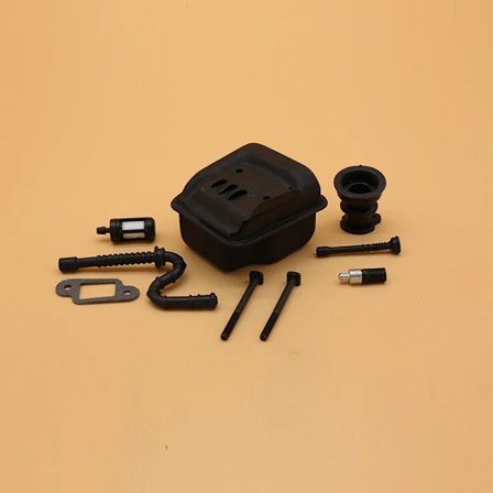 Avgasljuddämpare bränsle insugningsrör oljeslang kit för STIHL MS 023 025 MS230 MS250 motorsågar trädgård motorsåg reservdelar 11231413200