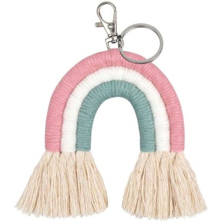 Sateenkaarenväriset avaimenperät naisille, avaimenperä naisille, auton riipus