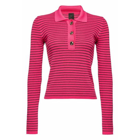 Pinko - Stickade Tröjor & Koftor - Rosa - Dam - Storlek: M, Dam, Storlek: M