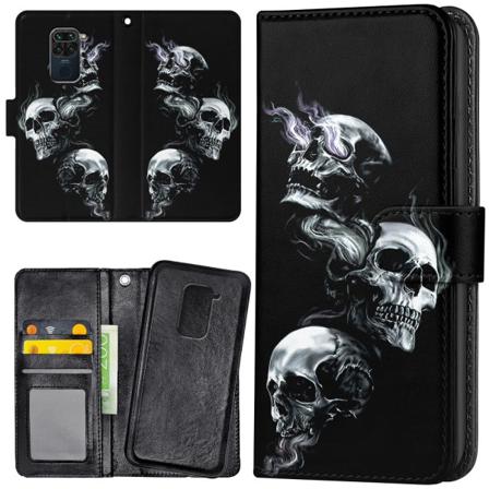 Xiaomi Redmi Note 9 - Lompakkokotelo/Kuoret Skulls