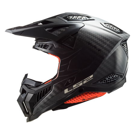 Casco Cross LS2 MX703 X-Force Carbonio lucido tinta unita L