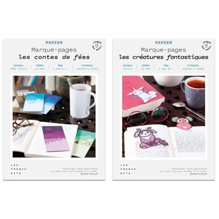 2 DIY papperslådor - 8 barnbokmärken