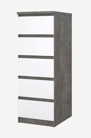 Tvilum - Naia Byrå 5 lådor - Paket - Grå - Byråar - Från Homeroom