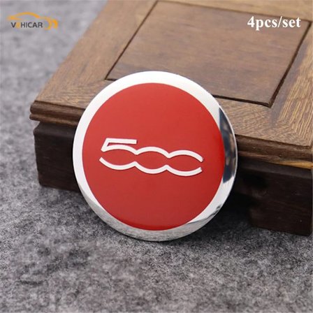 4 ST/SET Hjulnavkapsel Dekaler för Fiat 500 Abarth 56mm Bil Centerkåpa Navkapsel Dekal Logo Emblem Badge Dekoration