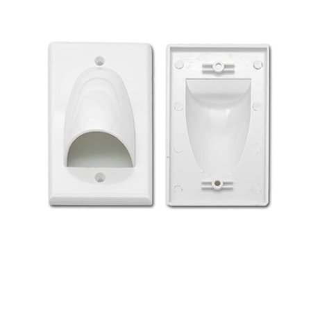 2 stk. veggmontert kabelboks, innfelt buntet kabelplateledning