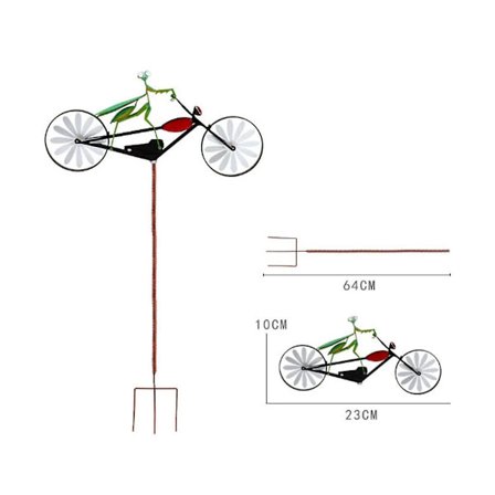 Vintage cykel vindmølle, metal par spinner kunst, og mus motorcykel, vejrhaner med sta