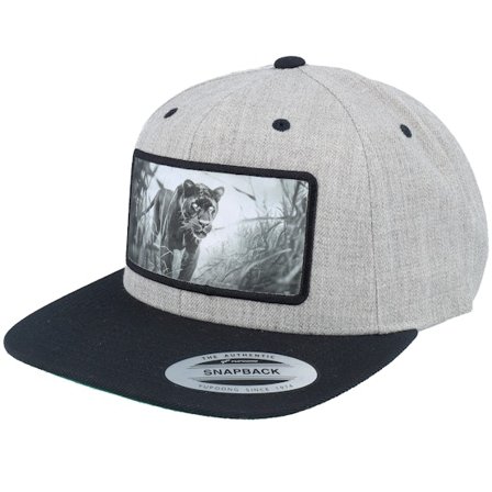 Calza Pennello - Grau snapback Cap - Black Panther Big Patch Heather Grey/Black Snapback @ Hatstore