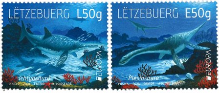 Luxembourg - EUROPA 2024 Undervandsfauna og -flora - Postfrisk sæt 2v