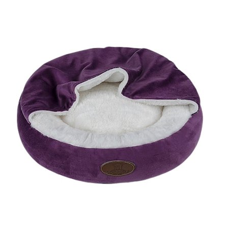 Super Blød Fleece Hundekurv - Vaskbar Husdyr Hulekurv Til Små Til Mellemstore Hunde Katte Vandafvisende Overflade Bund Hundekurv Kattekurv (Mellem)