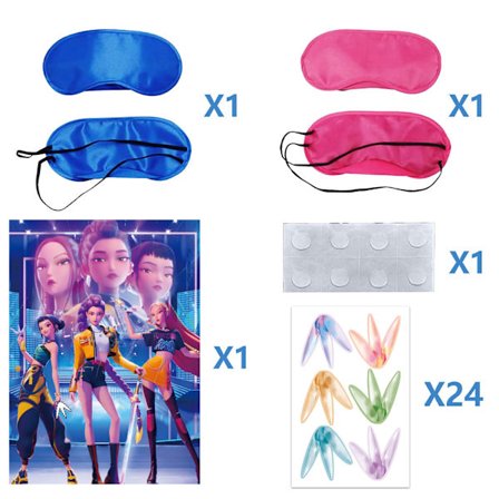 Sätt Nosen Party Spel, Demonjägare Jul Födelsedag Halloween Sätt Spel för Familjespel Rekvisita Party Tillbehör