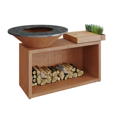 OFYR Island Corten 100 TW Grillbord cortenstål, Matlagning & grillar