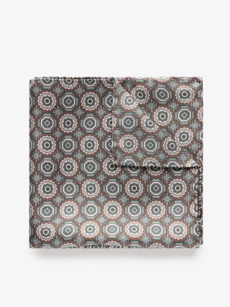 John Henric Men's Braun & Grün Einstecktuch Size Onesize