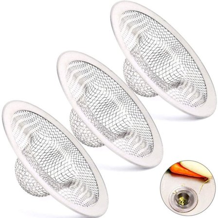 3-pak rustfri stål vaskesi, køkkenvask gitter anti, ZQKLA