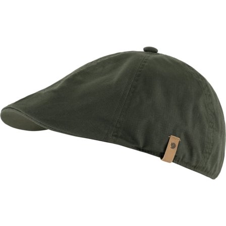 Fjällräven Men's Övik Flat Cap in Deep Forest | Size: Small/Medium, G-1000