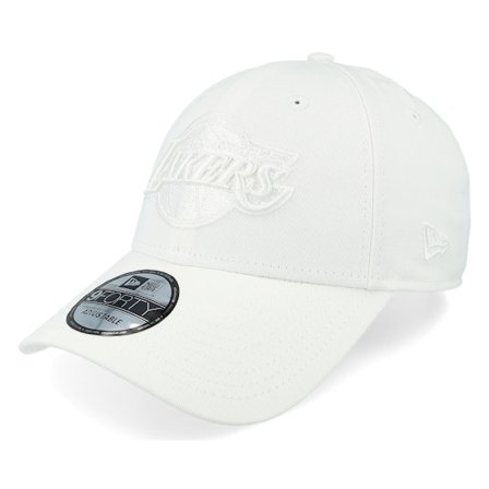 New Era - NBA White adjustable Czapka Z Daszkiem - Los Angeles Lakers NBA Essential 9FORTY White Adjustable @ Hatstore