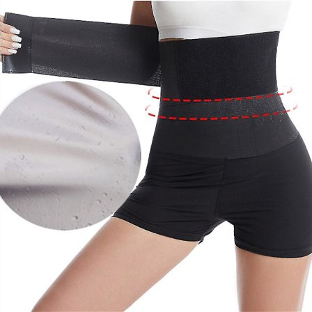 Dam Bastubyxor Body Shaper Waist trainer Bandage Wrap Bält Midjestöd Bälte Magkontroll Bantning Midjeformare Korsett,silver