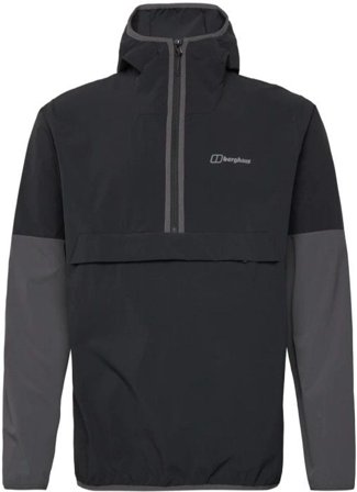 Berghaus Ms Wandermoor Wind Smock Jet Black/Grey Pinstripe