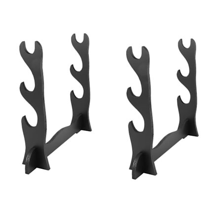 2x 3-lags Samurai Sværd Katana Stativ Brakett Stativ Display Svart