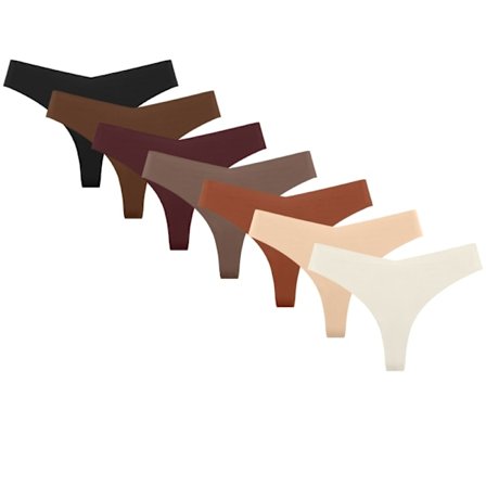 6-pack dam sömlös andas osynlig hipster stringtrosa