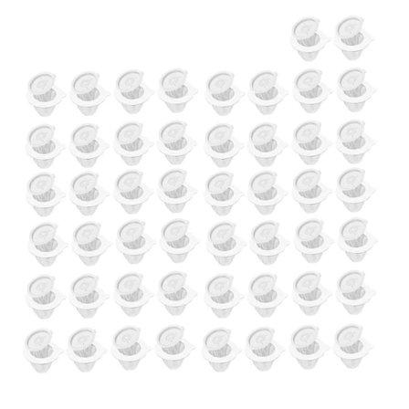 50 st Bärbara Kaffefilter, Återanvändbara Non-Woven Kaffefilter, för Inkapsling av Malet Kaffe/Te, Häll över Vit