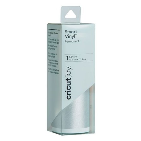Permanent vinyl - CRICUT - Joy - Glitrende sølv - 121,9 x 13,9 cm - Uden skæremåtte