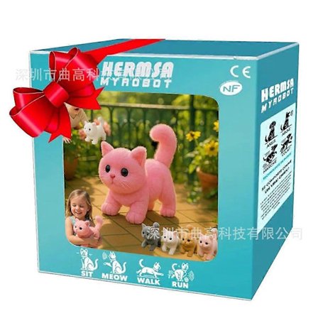 Nico Robot Hund, Katt, Pingvin, Panda, Min Realistiska Robotvalp, Katt, Interaktivt Plyschleksak Som Agerar Som en Riktig Valp, Katt