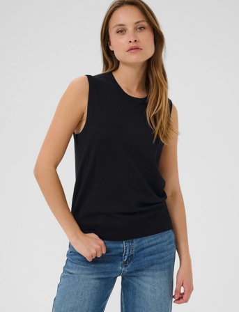 Kaffe Kalizza Knit Slipover - Black - XS