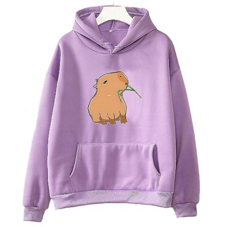 Funny Capybara Print Hoodie Women/men Kawaii Cartoon Tops Sweatshirt For Girls Unisex Fashion Harajuku Graphic Hooded Pullovers-G .i