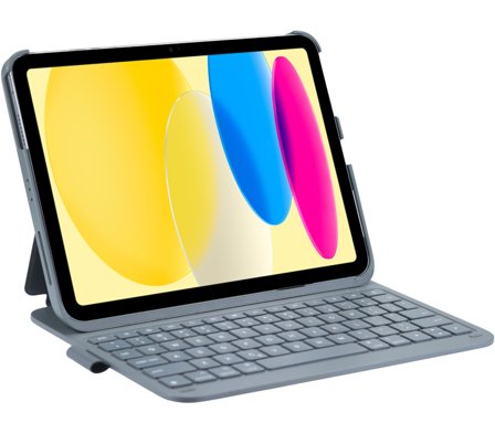 DEQSTER Slim PRO Keyboard iPad 10,9"" (10. Gen.), iPad Air (4./5. Gen), iPad Pro 11"" (1.-4. Gen), Space Grau, Bluetooth, Deutsch