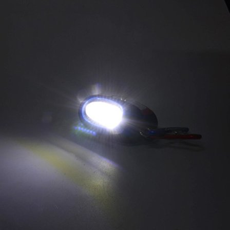 Magnetisk liten nøkkelring minilommelykt Cob karabinkrok