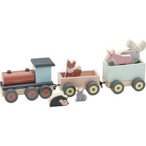 Kids Concept Edvin Animal Train One Size - Vehicles - One size - Blue