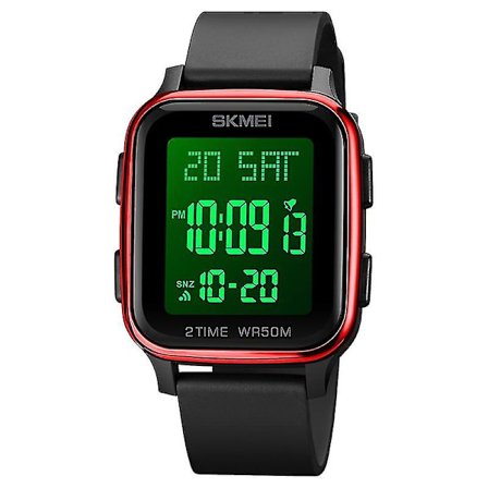 Skmei 1858 Square Digital Dual Display Watch