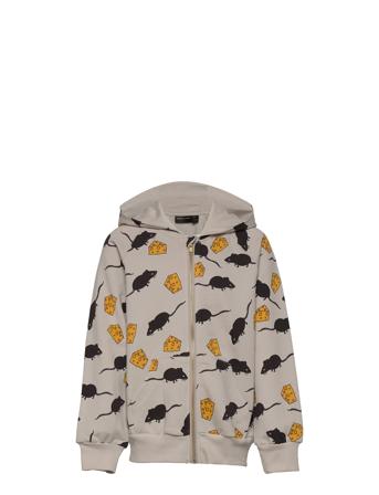 Mouse Aop Zip Hoodie Hettegenser Genser Multi/mønstret Mini Rodini