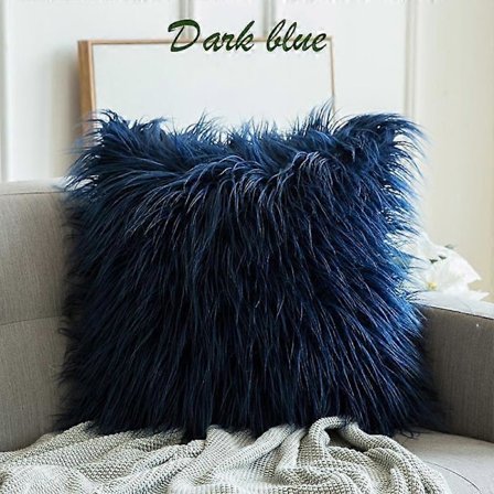 1 stk. Shaggy Fluffy Betræk Pudebetræk Pude Betræk Blød Pels Plys 45x45cm