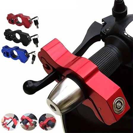 Bicycle Handlebar Anti-Theft Lock Portable Bike Fixed Safety Horn Brake Lock For Road Mountain Bikes Motorcycle Scooter Cycling