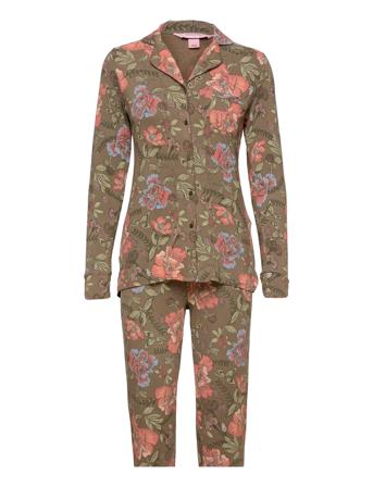 Pj Pant Ls Boyfriend Waterflower Patterned Hunkemöller