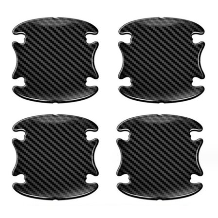 Ovikuppi Auton Ovipuskurin Tarra, 4 Kpl Hiilikuitu Ovi Reunan Suojat