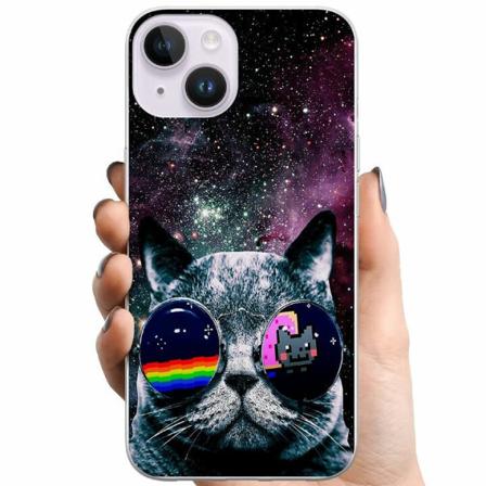Apple Iphone 14 Tpu Mobilskal Space Cat