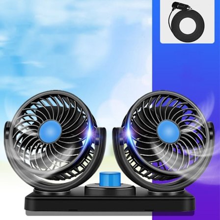 12V Dual Head Car Fan Cooler Fans 12V 12V